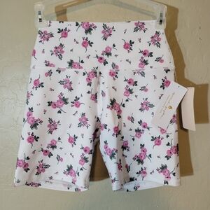 NWT Floral biker/exercise shorts by Spiritual Gangster